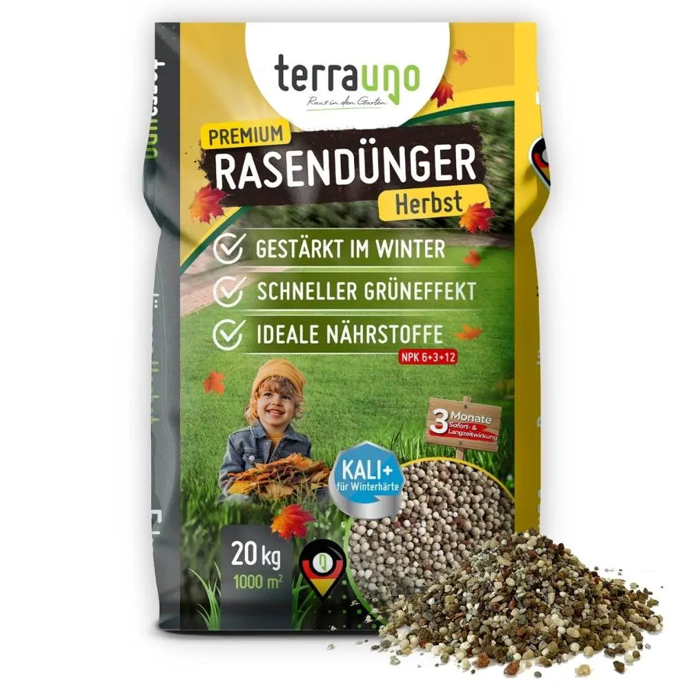 Premium - Herbst Rasendünger 20kg TerraUno
