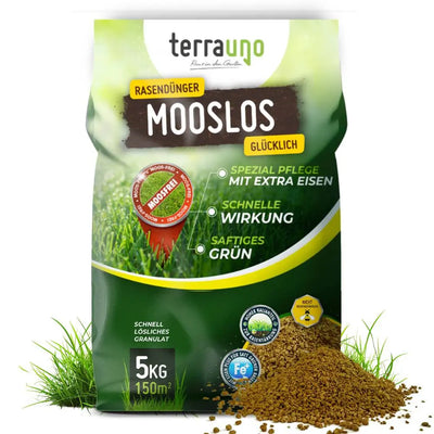 Rasendünger Mooslos glücklich