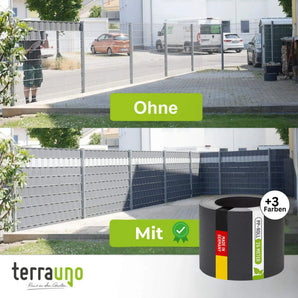Sichtschutzstreifen | PP| Polypropylen | Lederoptik TerraUno