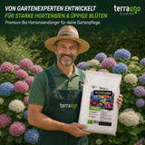 Premium BIO Hortensiendünger Blütenzauber von TerraUno – von Gartenexperten entwickelt