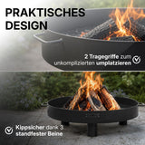 CookKing Tunis 60 mit zwei Tragegriffen und kippsicherem Stand dank drei Beinen