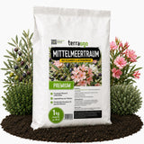 Mittelmeertraum BIO Oleander- & Olivendünger 1 kg von TerraUno – organischer Spezialdünger für mediterrane Pflanzen