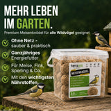 TerraUno Meisenknödel ohne Netz – ganzjähriges Energiefutter für Meise, Fink und Sperling